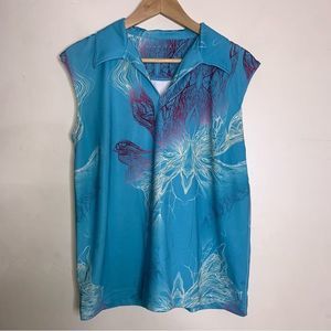 Woman's polo golf sleevless sports shirt